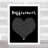 Ginuwine Differences Black Heart Song Lyric Quote Print