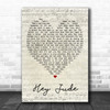 Hey Jude The Beatles Script Heart Quote Song Lyric Print