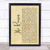 Hoobastank The Reason Rustic Script Song Lyric Quote Print