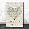 Incognito Still A Friend Of Mine Script Heart Song Lyric Quote Print