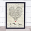 Is This Love Bob Marley Script Heart Quote Song Lyric Print