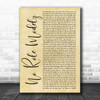 J Cole No Role Modelz Rustic Script Song Lyric Quote Print