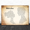James Bay Wild Love Man Lady Couple Song Lyric Quote Print