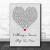 Jefferson Starship Nothing's Gonna Stop Us Now Grey Heart Quote Song Lyric Print