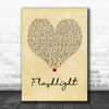 Jessie J Flashlight Vintage Heart Quote Song Lyric Print