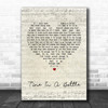 Jim Croce Time In A Bottle Script Heart Song Lyric Quote Print