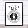 Jim Croce Time In A Bottle Vinyl Record Song Lyric Quote Print