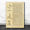 Jim Reeves He'll Have To Go Rustic Script Song Lyric Quote Print