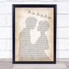 Joe Dolan It's You, It's You,It's You Man Lady Bride Groom Wedding Print