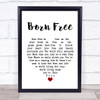 John Barry Born Free Heart Song Lyric Quote Print