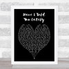 Have I Told You Lately Rod Stewart Black Heart Song Lyric Music Wall Art Print
