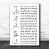 Joy Division Love Will Tear Us Apart White Script Song Lyric Quote Print