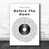 Judas Priest Before The Dawn Vinyl Record Song Lyric Quote Print