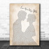 Kristoffer Fogelmark Love Was My Alibi Man Lady Bride Groom Wedding Print