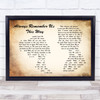 Lady Gaga Always Remember Us This Way Man Lady Couple Song Lyric Quote Print