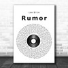 Lee Brice Rumor Vinyl Record Song Lyric Print