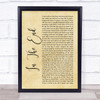 Linkin Park In The End Rustic Script Song Lyric Quote Print