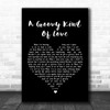 Phil Collins A Groovy Kind Of Love Black Heart Song Lyric Music Wall Art Print