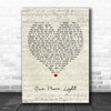 Linkin Park One More Light Script Heart Quote Song Lyric Print