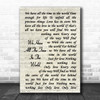 Louis Armstrong We Have All The Time In The World Song Vintage Script Print