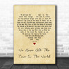 Louis Armstrong We Have All The Time In The World Vintage Heart Song Lyric Print