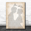Luther Vandross Here and Now Man Lady Bride Groom Wedding Print