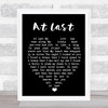 Etta James At Last Black Heart Song Lyric Music Wall Art Print