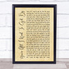 Marvin Gaye You're All I Need To Get By Rustic Script Song Lyric Quote Print