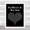 They Might Be Giants Birdhouse In Your Soul Black Heart Song Lyric Music Wall Art Print