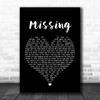 Everything But The Girl Missing Black Heart Song Lyric Music Wall Art Print