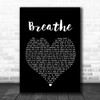 Midge Ure Breathe Black Heart Song Lyric Quote Print