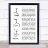 Mumford & Sons Guiding Light Rustic Script Song Lyric Quote Print