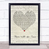 Mumford & Sons There Will Be Time Script Heart Quote Song Lyric Print