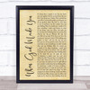 Newsong When God Made You Rustic Script Song Lyric Quote Print