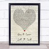 Nickelback Don't Ever Let It End Script Heart Song Lyric Quote Print