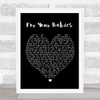 Simply Red For Your Babies Black Heart Song Lyric Music Wall Art Print