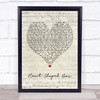 Nirvana Heart-Shaped Box Script Heart Quote Song Lyric Print