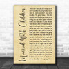 Oasis Married With Children Rustic Script Song Lyric Quote Print