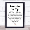 Patti Page Tennessee Waltz Heart Song Lyric Quote Print