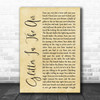 Pink Glitter In The Air Rustic Script Song Lyric Quote Print