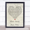 Pixies Here Comes Your Man Script Heart Song Lyric Quote Print