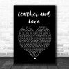 Stevie Nicks Leather And Lace Black Heart Song Lyric Music Wall Art Print