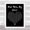 Queen One Year Of Love Black Heart Song Lyric Quote Print