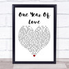 Queen One Year Of Love Heart Song Lyric Quote Print