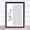 Rachel Platten Fight Song White Script Song Lyric Quote Print