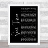 Red Hot Chili Peppers Scar Tissue Black Script Song Lyric Quote Print