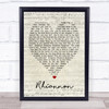 Rhiannon Fleetwood Mac Script Heart Quote Song Lyric Print
