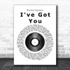 Richie Kotzen I've Got You Vinyl Record Song Lyric Quote Print