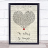 Rod Stewart The Killing Of Georgie Script Heart Song Lyric Quote Print