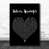 Fleetwood Mac Silver Springs Black Heart Song Lyric Music Wall Art Print